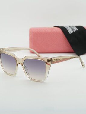 Love Moschino MOL 065/S 010A FF Square Sunglasses - Beige/Grey